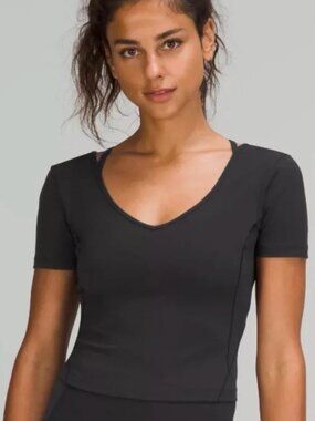 Lululemon Align Cropped Scoop Neck Tee  *Read Description*